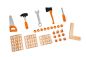Preview: STIHL Kinderwerkbank aus Holz mit Zubehör Kinderspielzeug